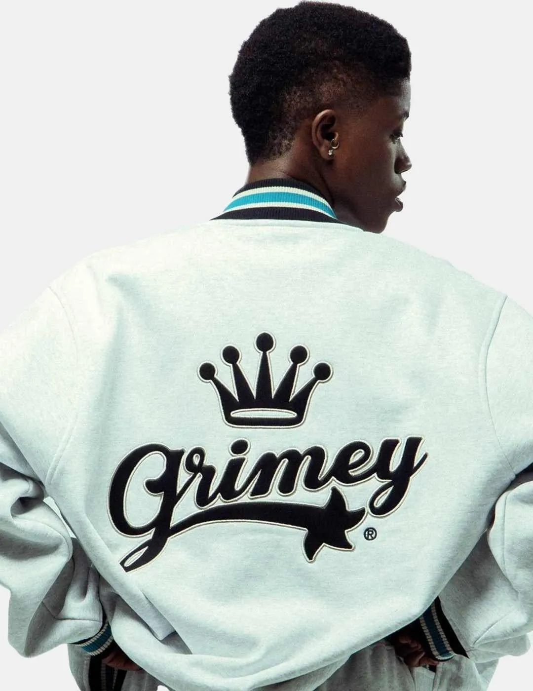 Chaqueta Grimey Madrid Button Heavyweight Gris