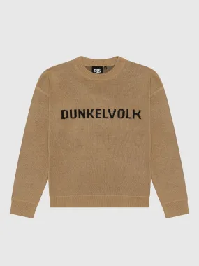 Chompa para Hombre DUNKELVOLK LOGO DUNK KNIT LOGO BEI