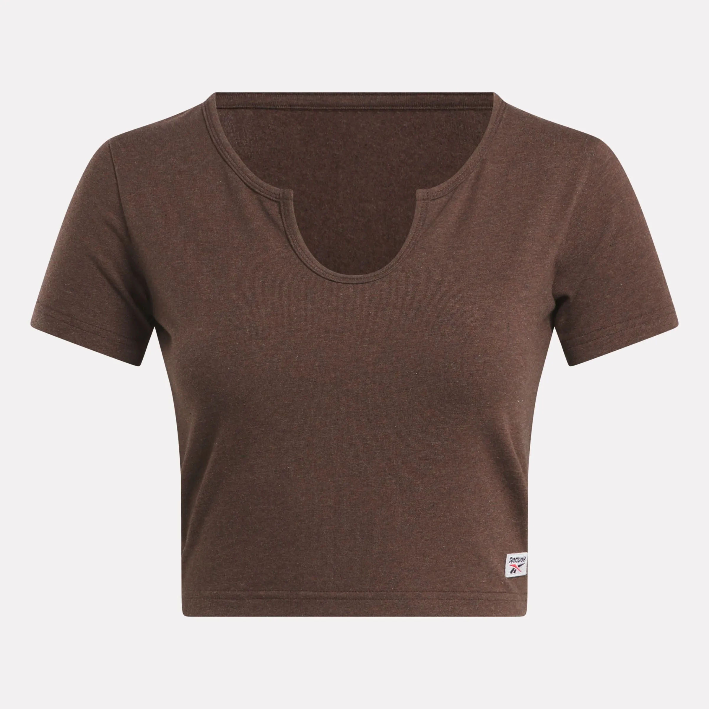 Classic Quarter 2, Casual Style, Basketball-Inspired Melange Top in Mahogany Color