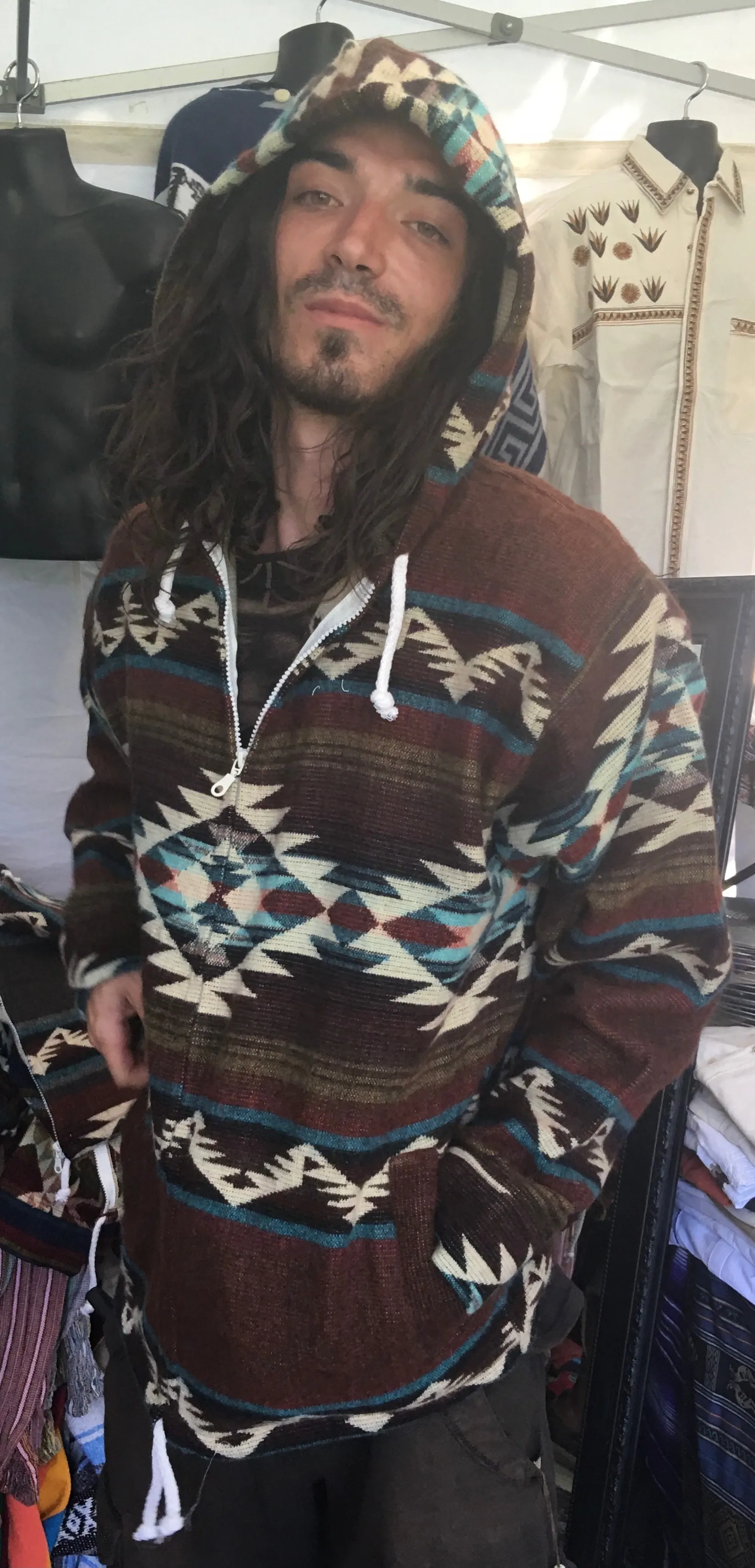 Coyote- Alpaca Hooded Jacket