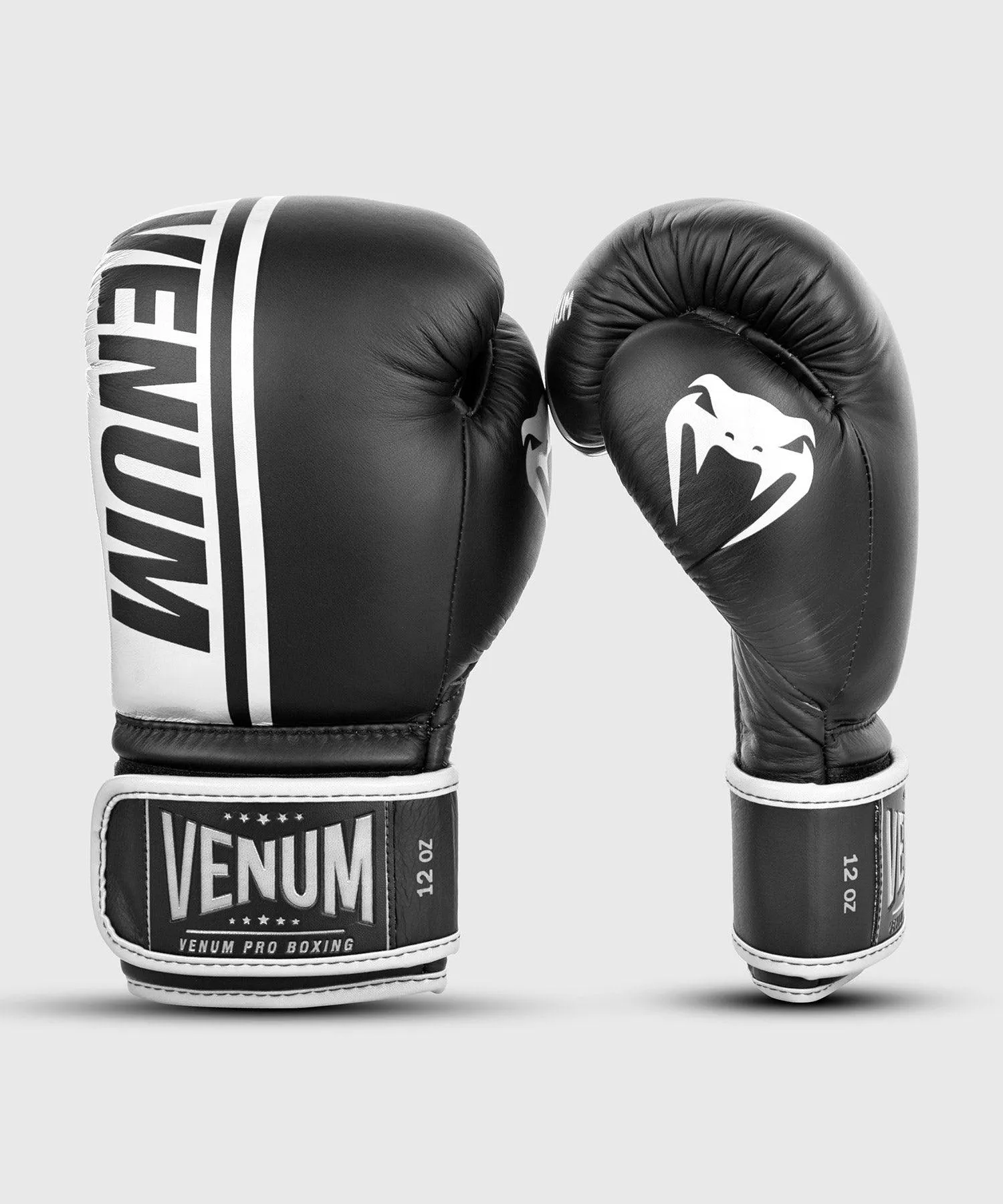 Guantes de Boxeo profesional Venum Shield – Velcro - Negro/Blanco