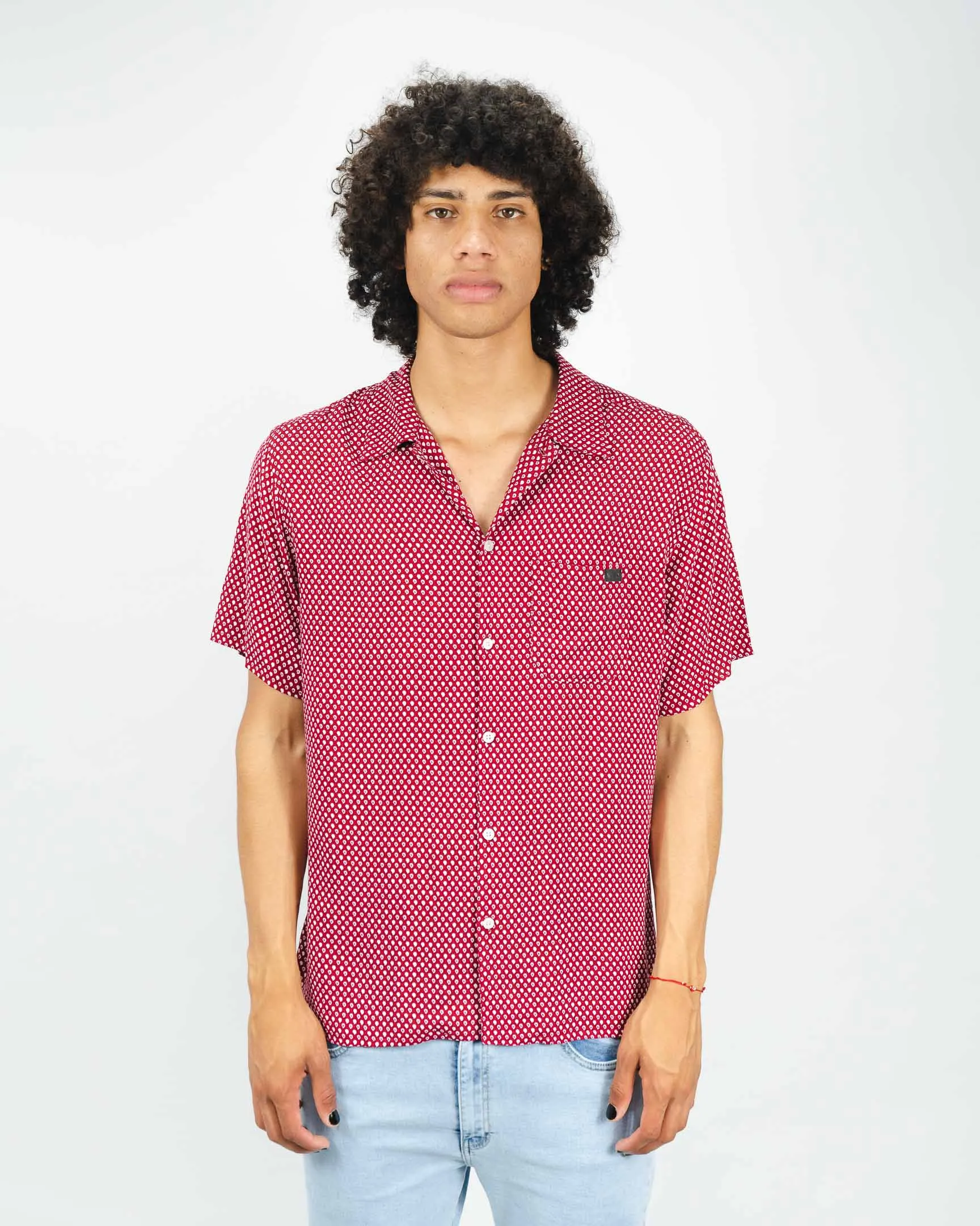 Ibiza Chalis Shirt 23 - Paisley Red