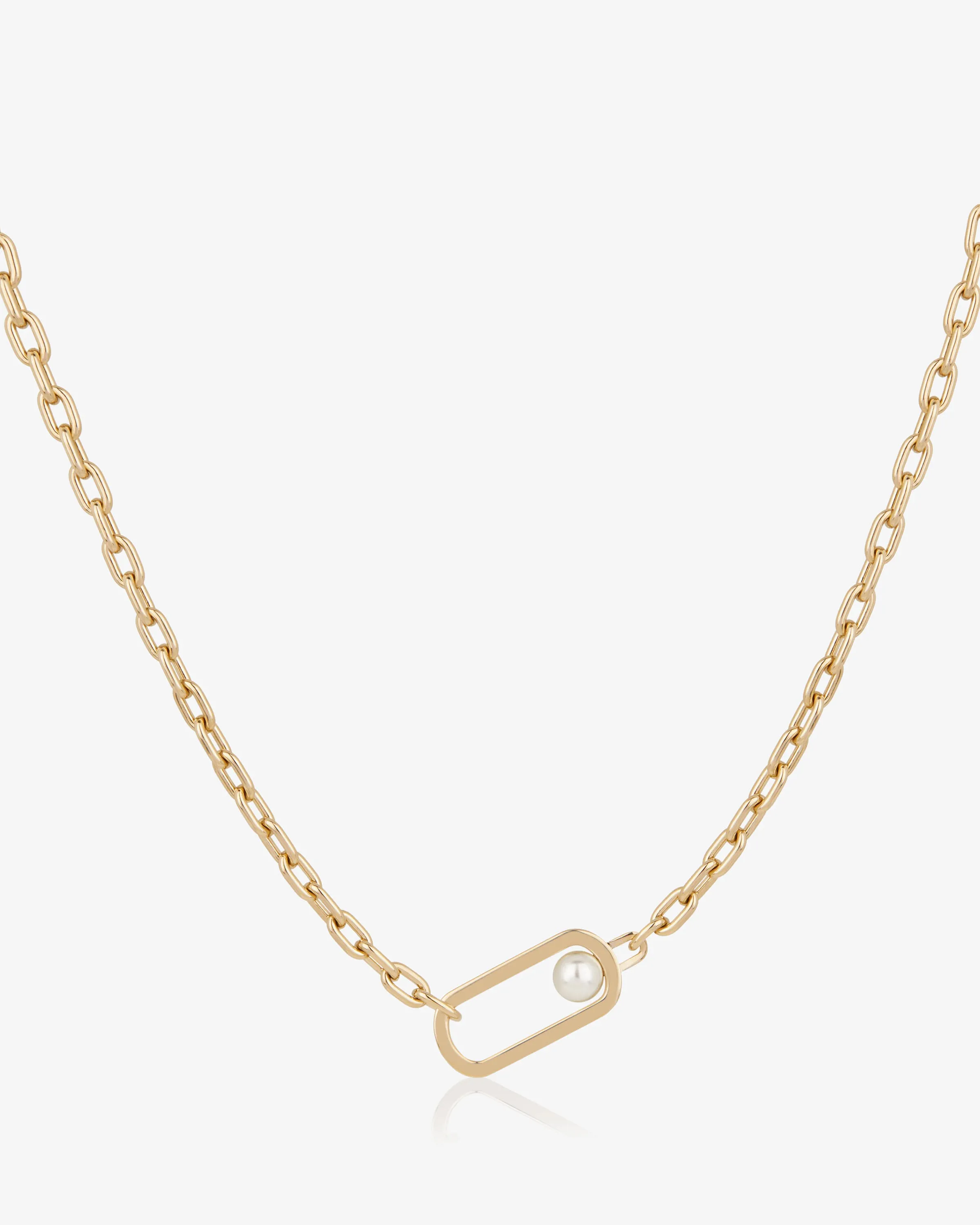 Lana Pearl Necklace - 22 Carat Gold Gilded