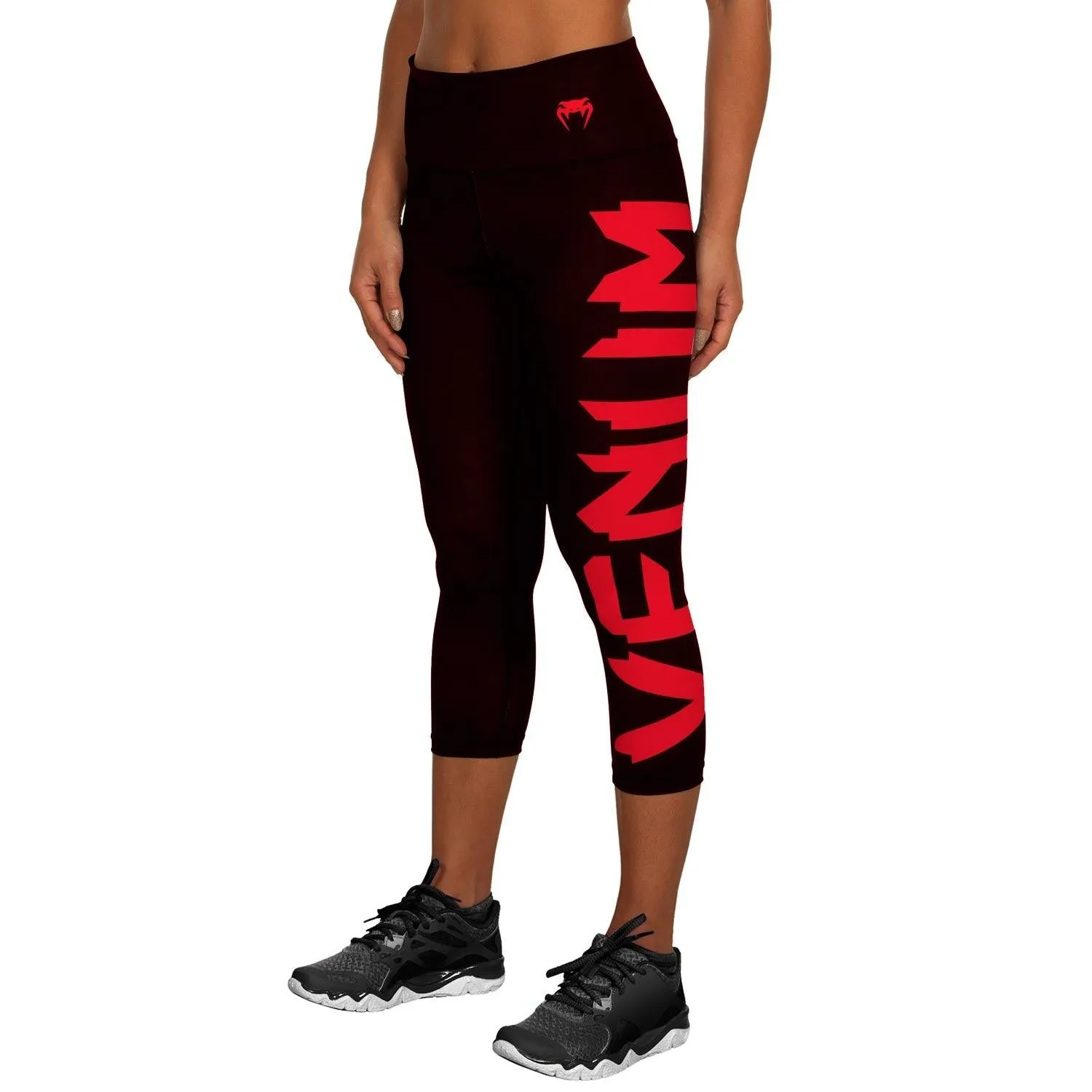 Leggings corto Venum Giant - Negro/Rojo