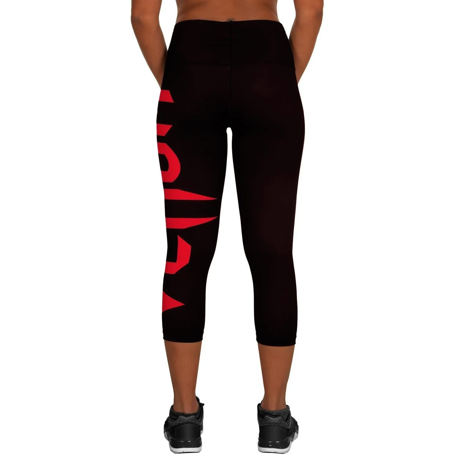 Leggings corto Venum Giant - Negro/Rojo