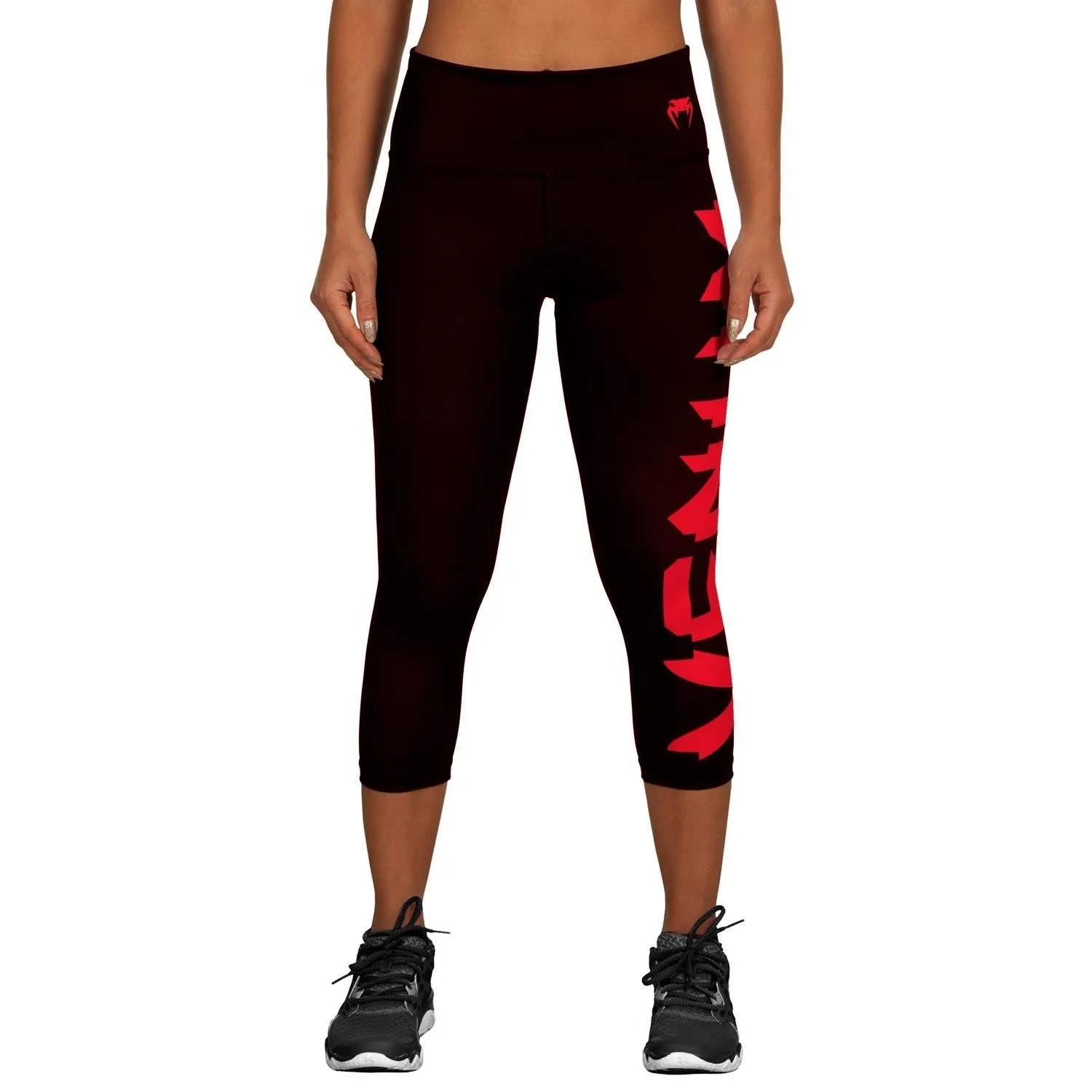 Leggings corto Venum Giant - Negro/Rojo