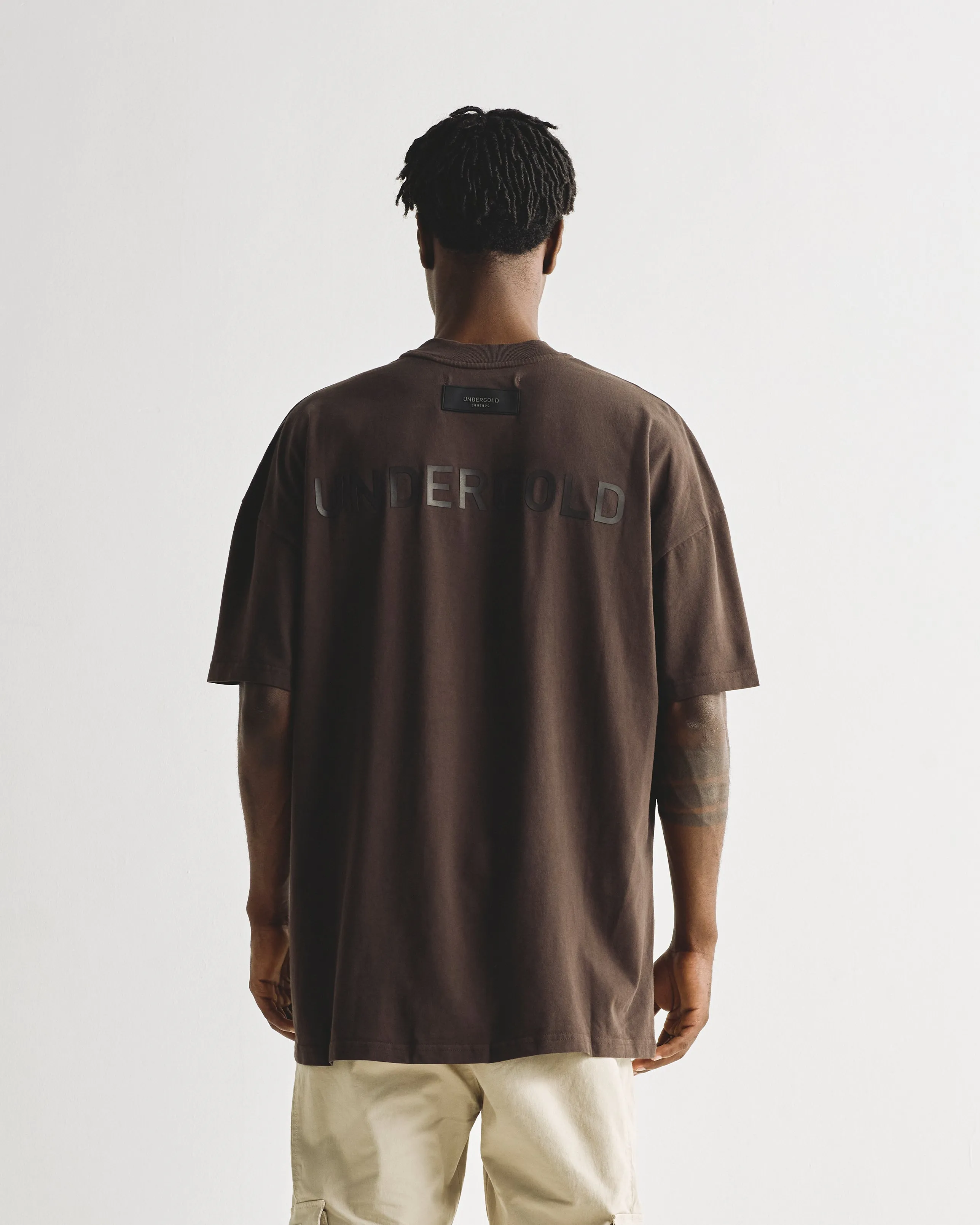 Line Logo Tshirt Brown