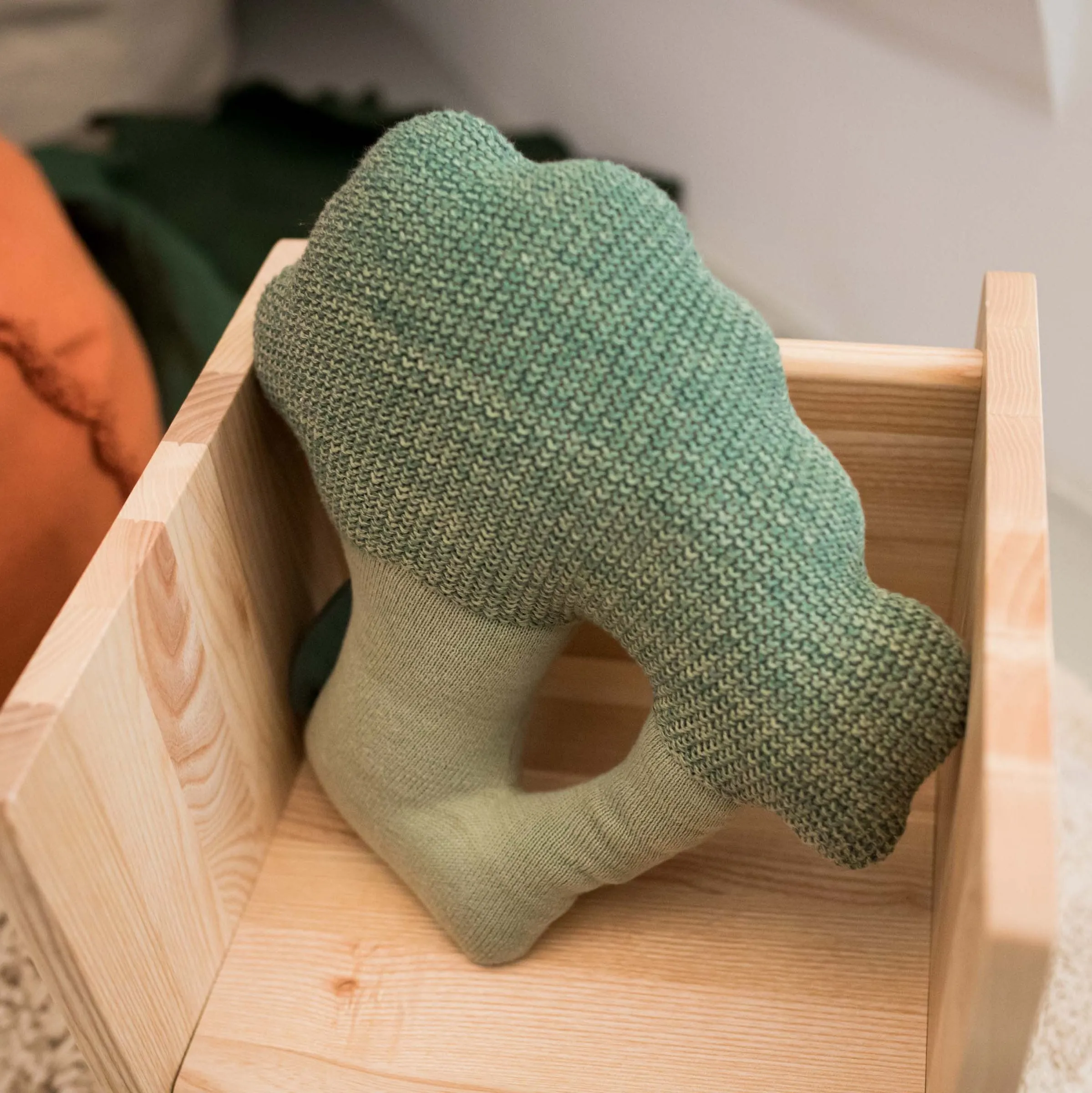 Lorena Canals X Oli & Carol Knitted Cushion - Brucy The Broccoli