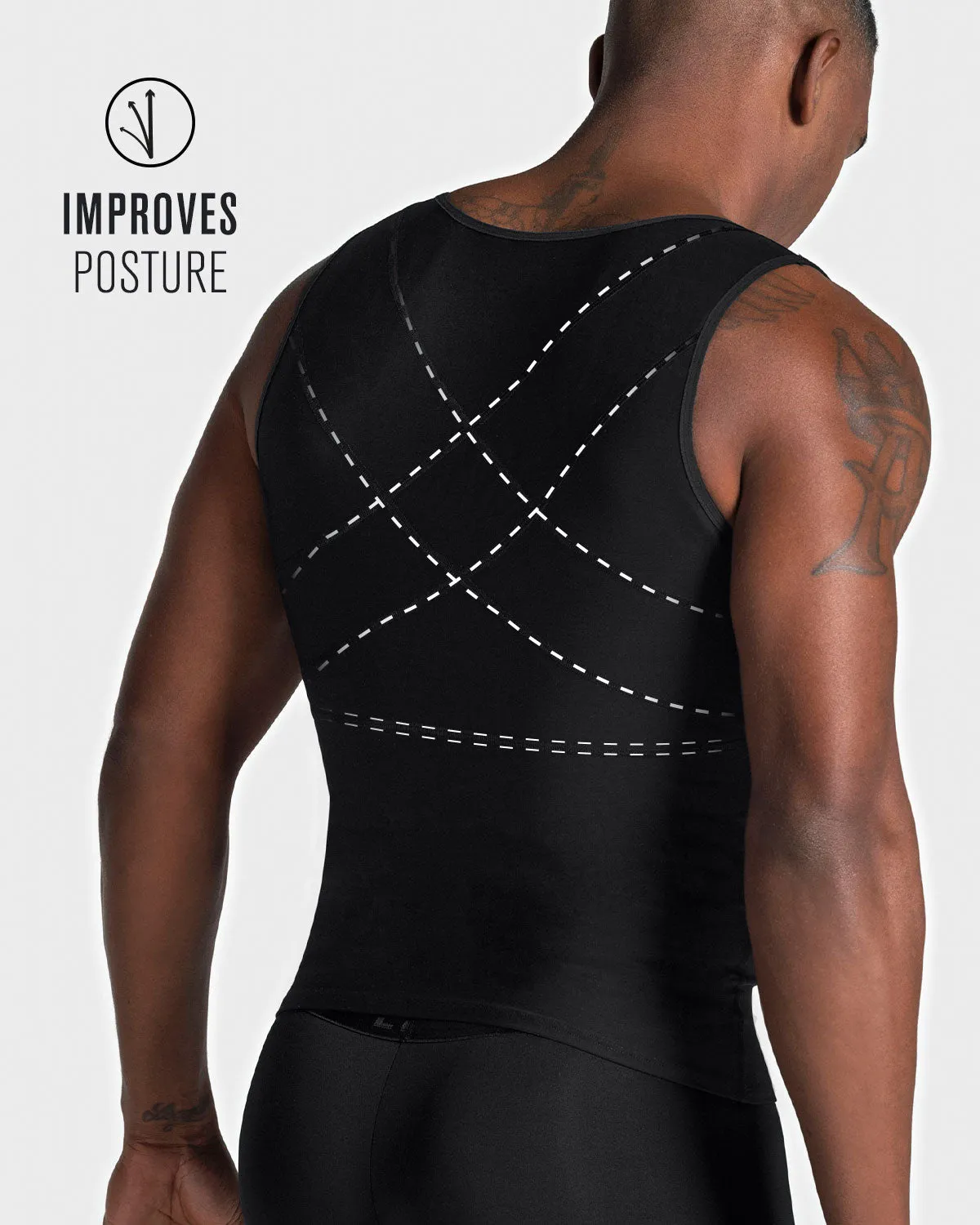 Max/Force Firm Compression Vest with Back Support