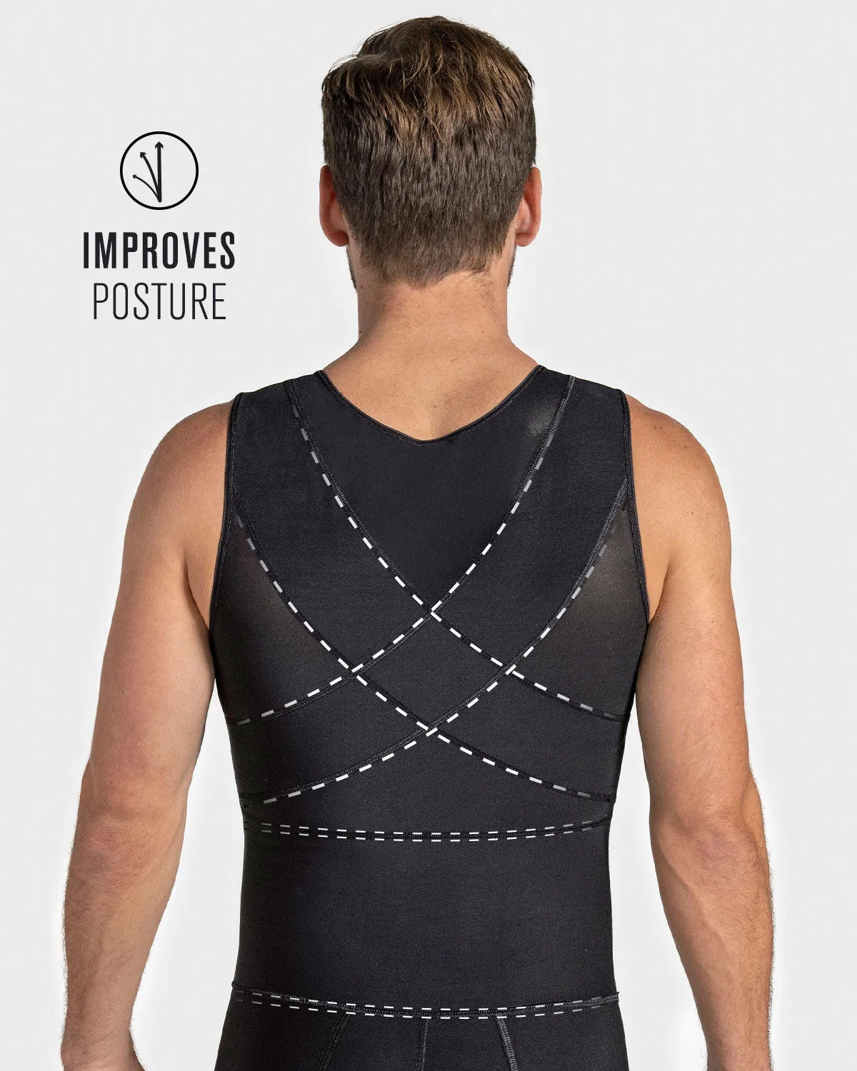 Men's Firm Compression Shaper Bodysuit