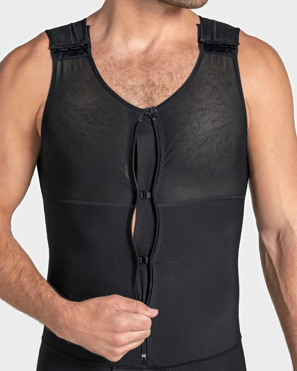 Men's Post-Surgical Firm Compression Bodysuit