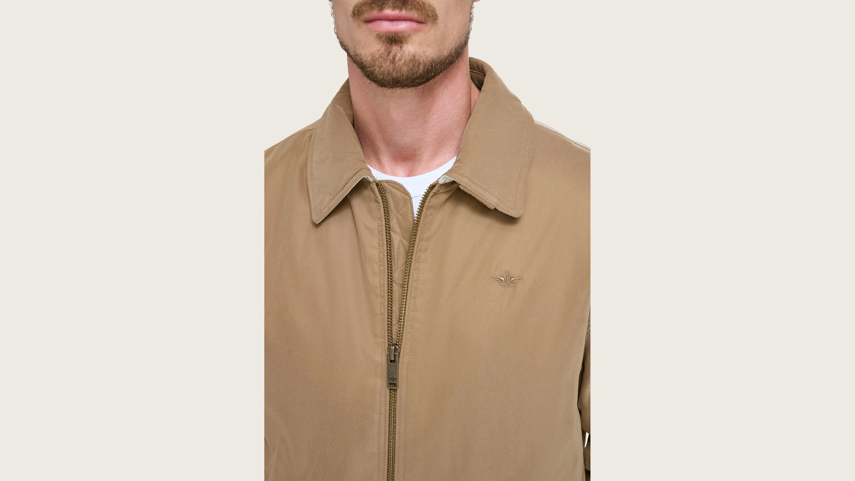 Microtwill Relaxed Bomber Jacket