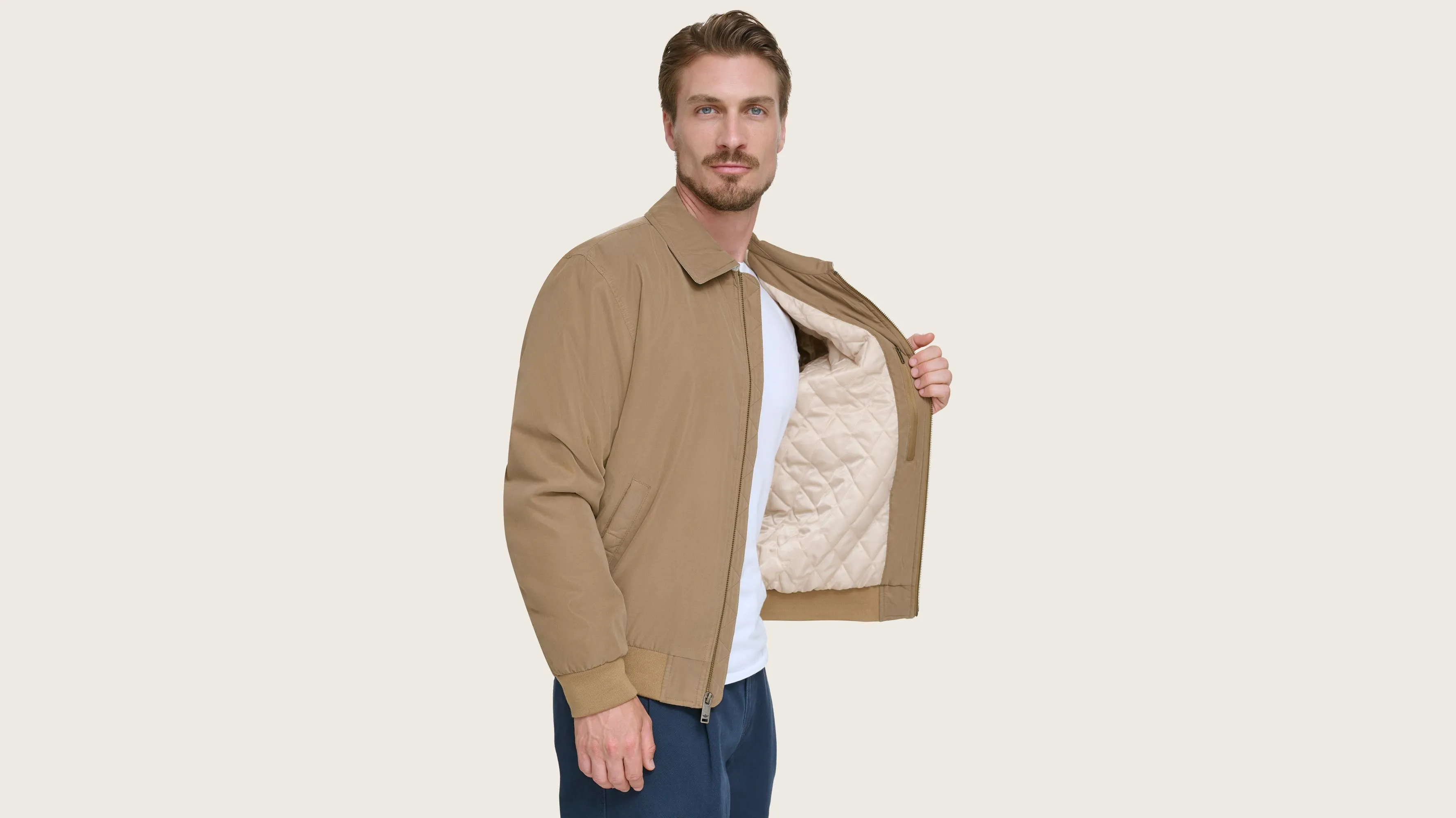 Microtwill Relaxed Bomber Jacket