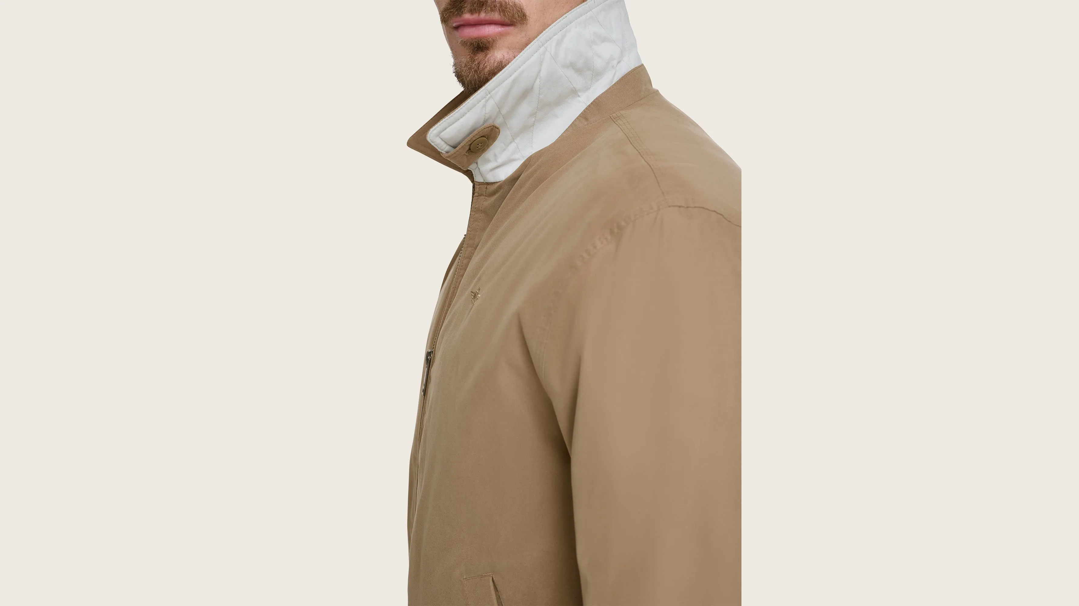 Microtwill Relaxed Bomber Jacket