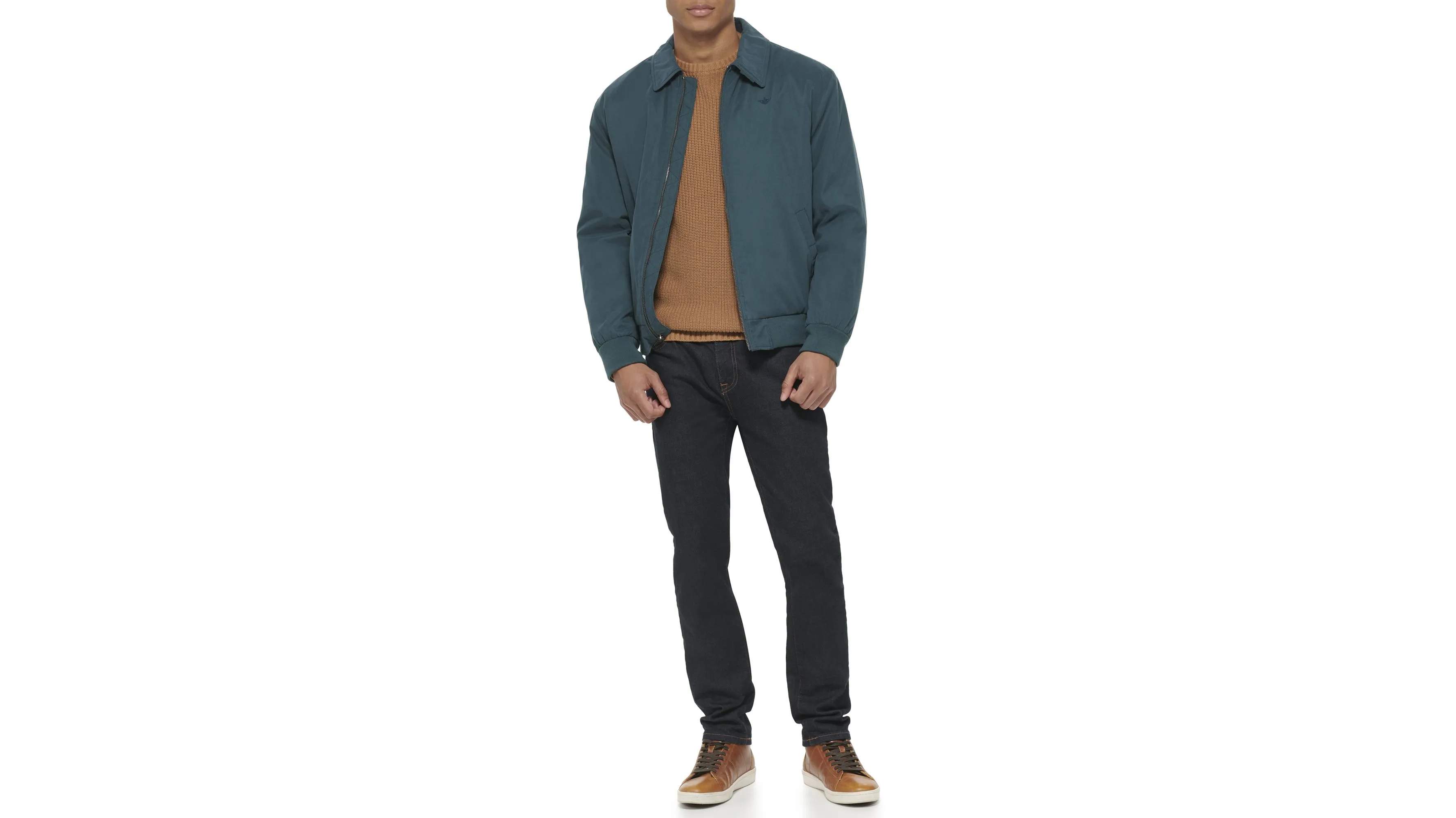 Microtwill Relaxed Laydown Collar Bomber