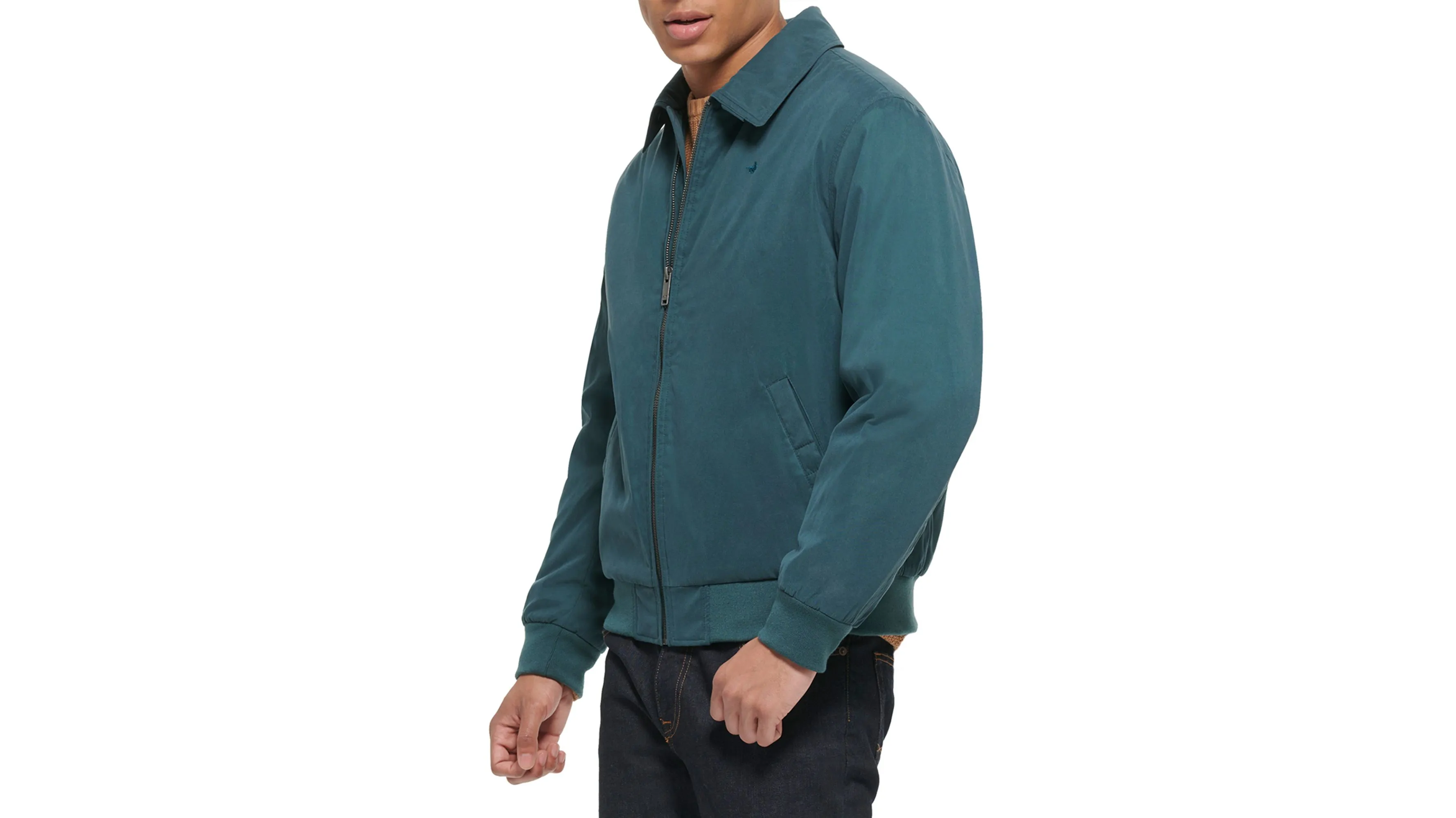 Microtwill Relaxed Laydown Collar Bomber