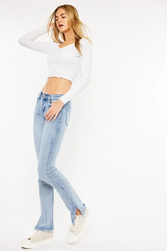 Mid Rise Bootcut Jeans