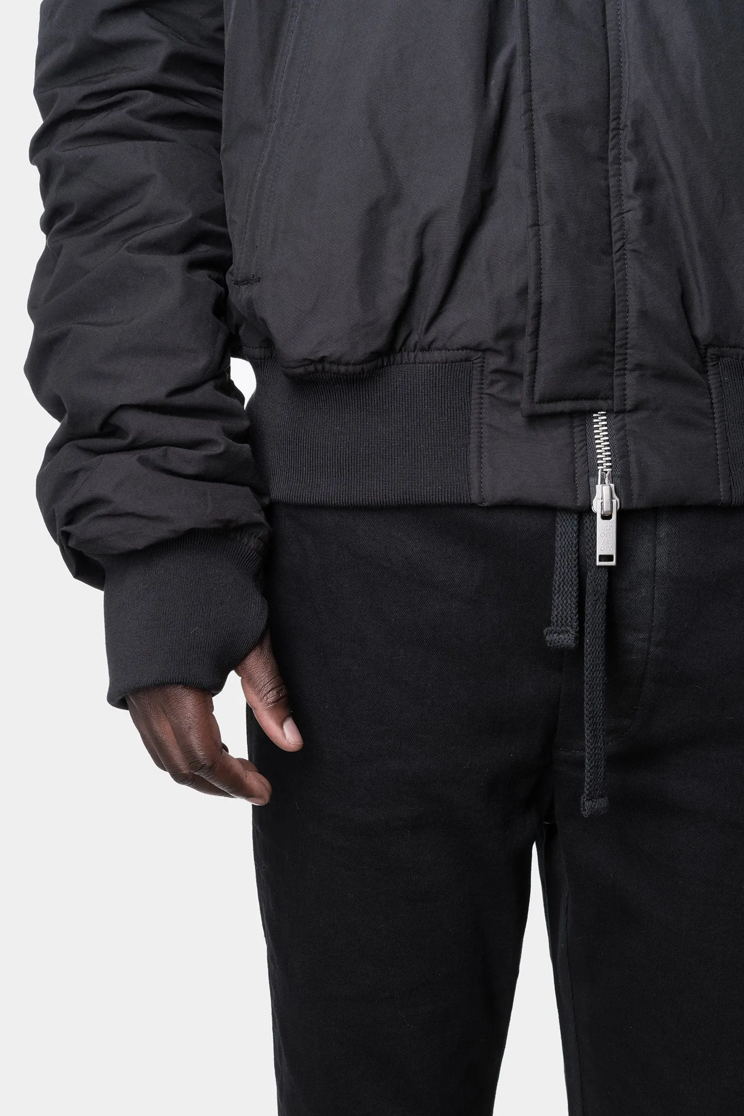 Padded winter bomber jacket, Black