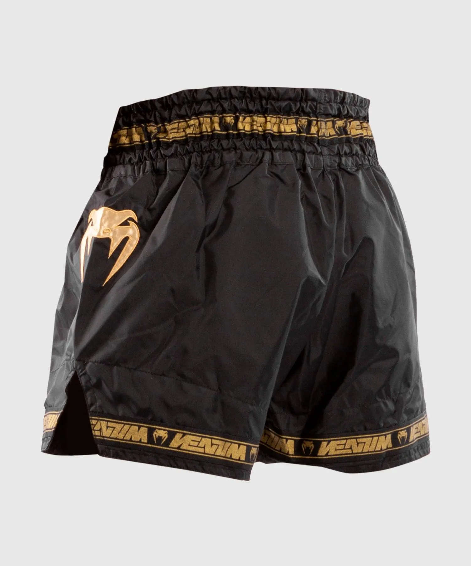 Pantalones cortos Venum Muay Thai Parachute - Negro/Dorado