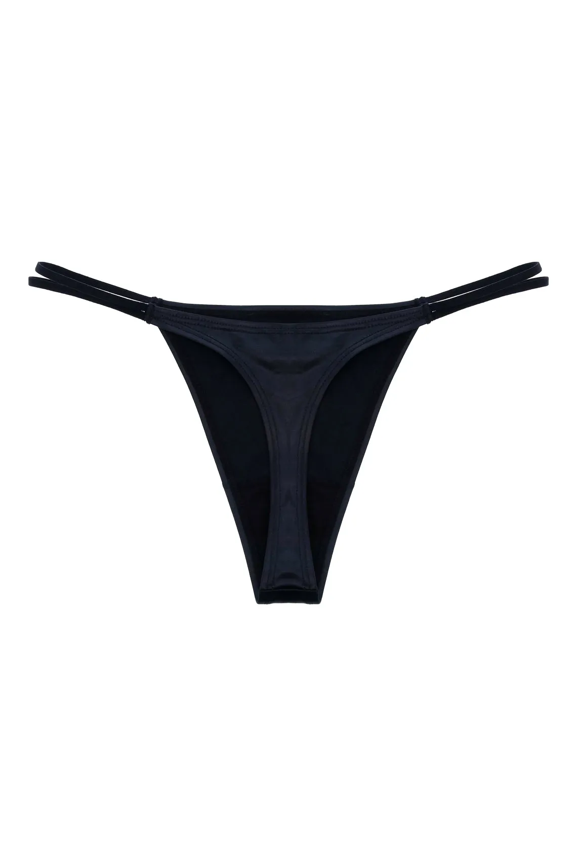 Panty negro tipo cuerina para mujer