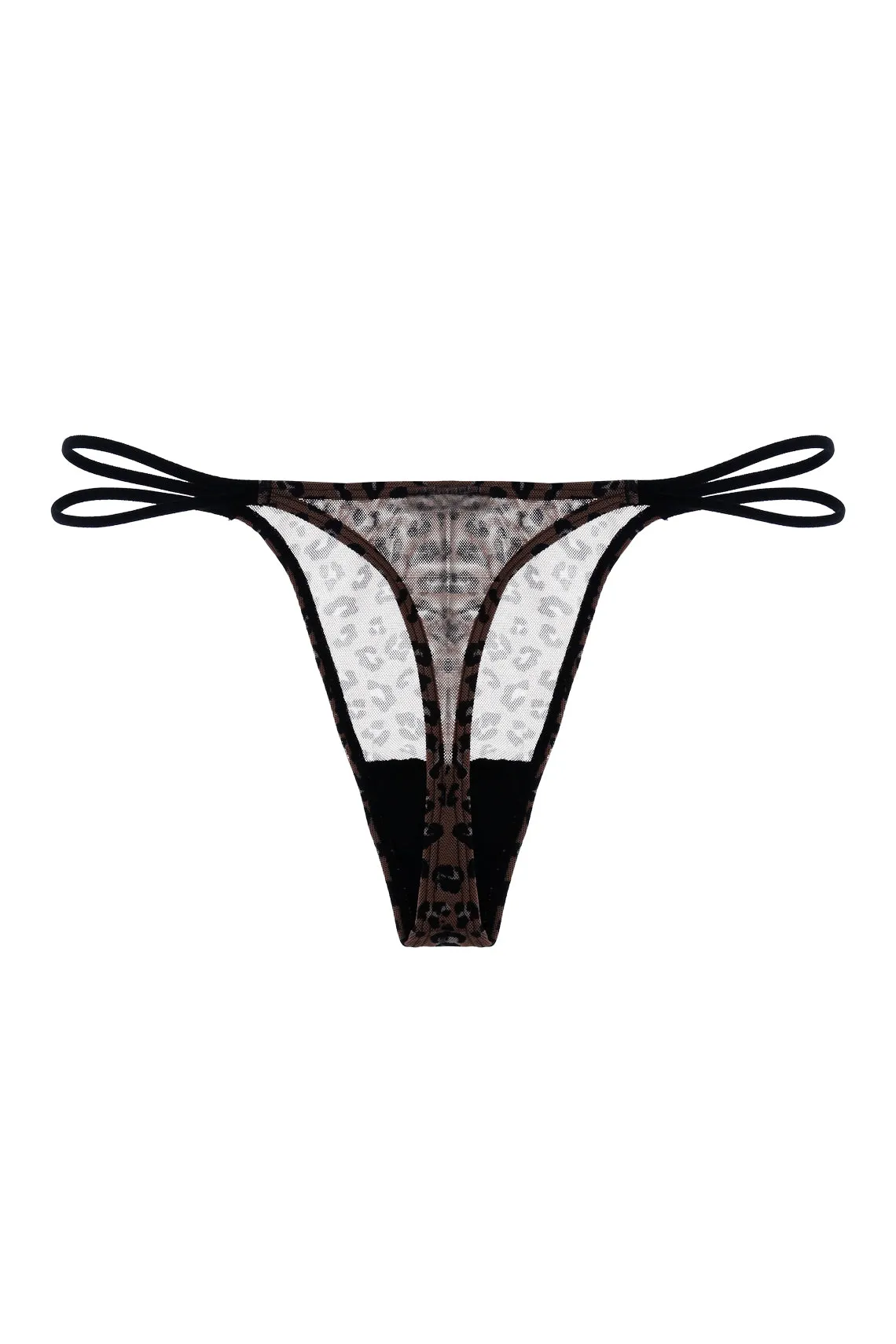 Panty tipo tanga animal print para mujer