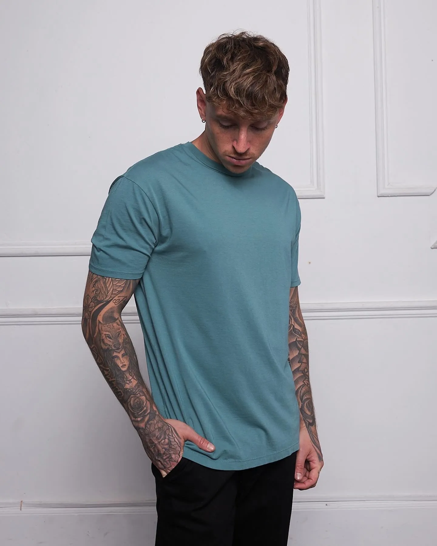 Premium Pima SS24 Tee - Sage Brush