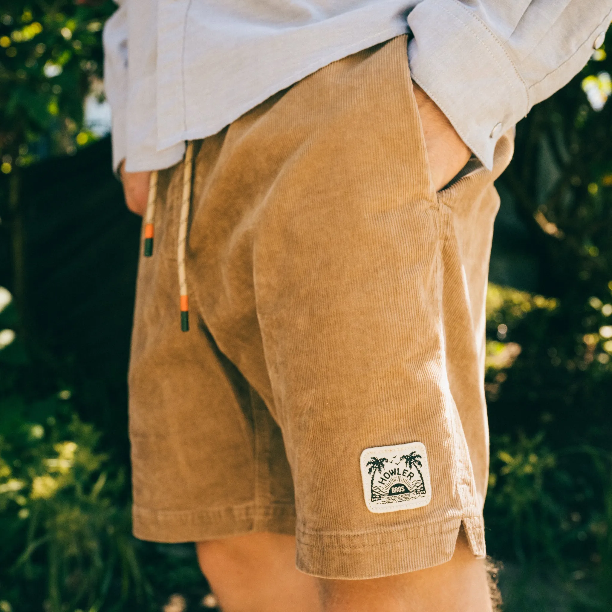 Pressure Drop Cord Shorts: Pharoah Tan