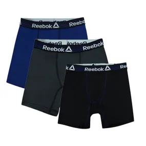 Reebok Men's Performance Anti-Microbial Boxer Briefs 3-Pack