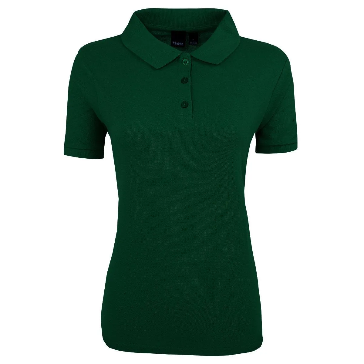 Reebok Women's Pique Polo Forest Green L