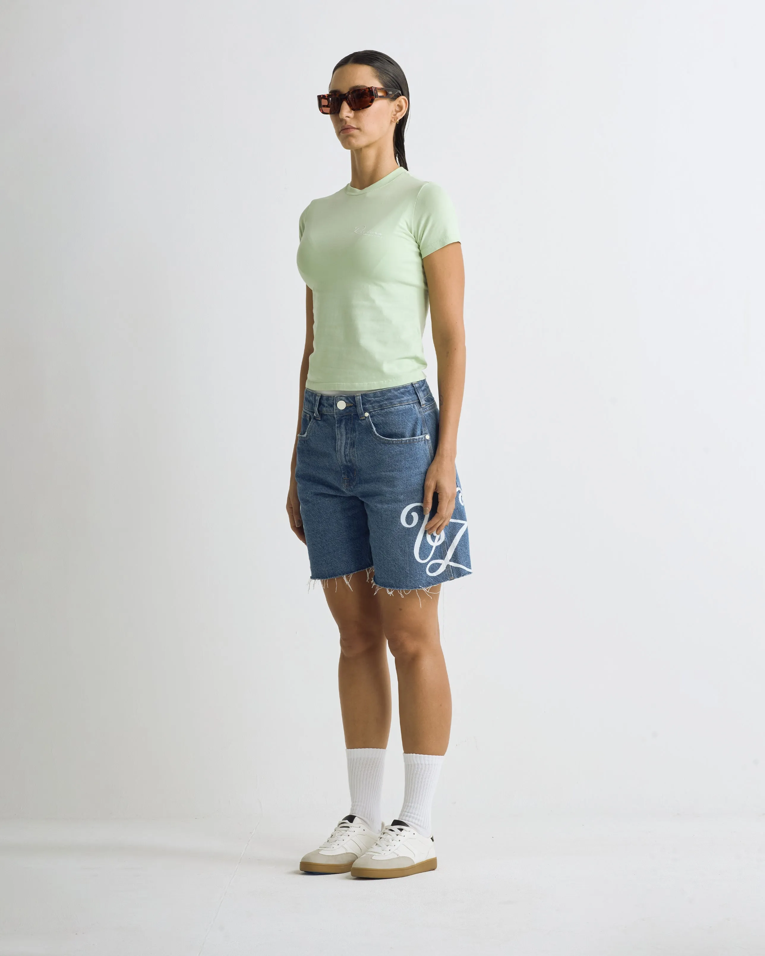 Riviera Basic Long Baby Tee Green