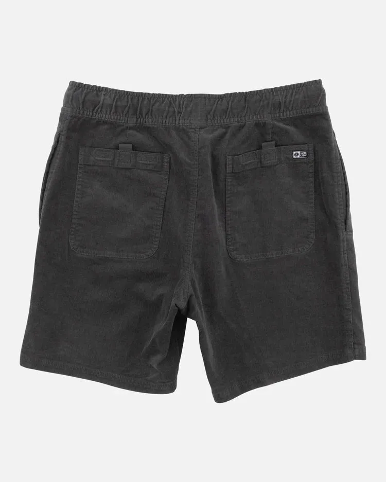 Sandbar Corduroy Elastic Short VBLK