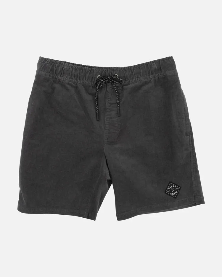 Sandbar Corduroy Elastic Short VBLK