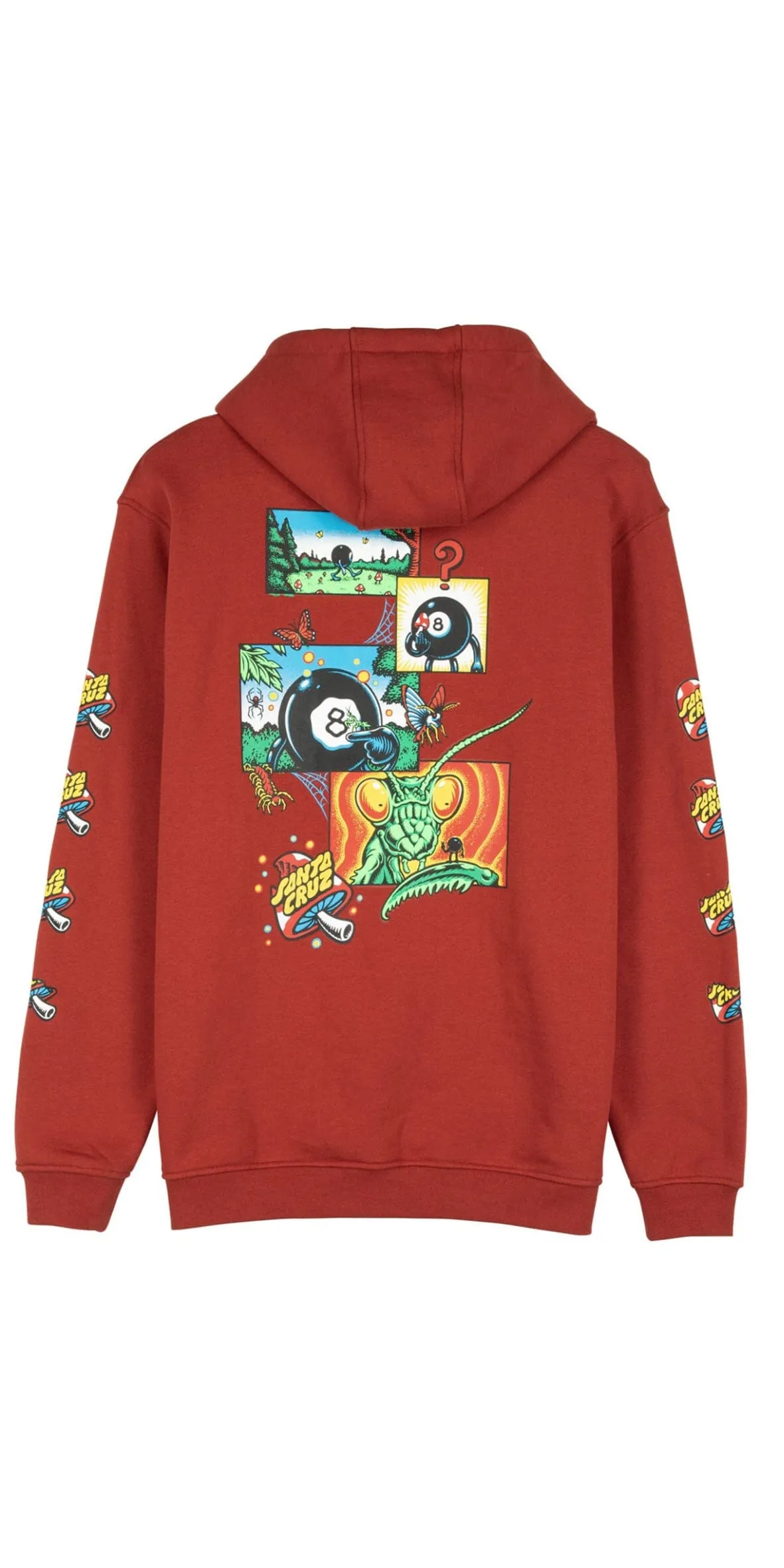 Santa Cruz Hood Winkowski 8Ball Comic Strip - Sudadera