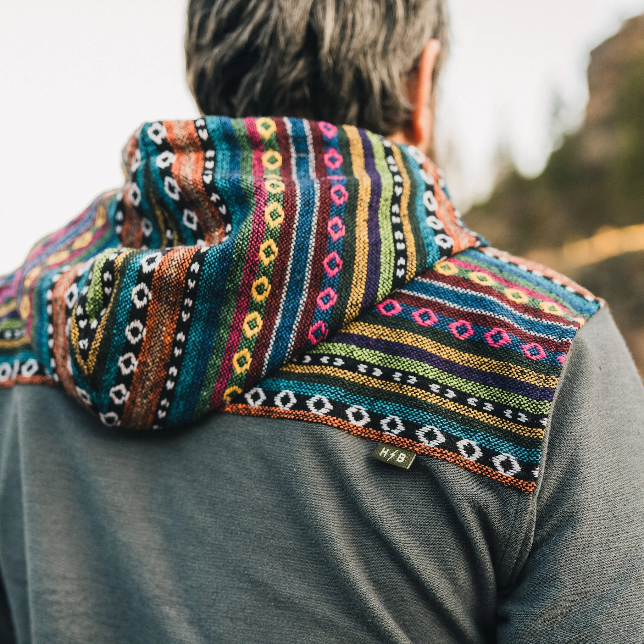 Shaman Hoodie - Smoked Blue/Helio Jacquard