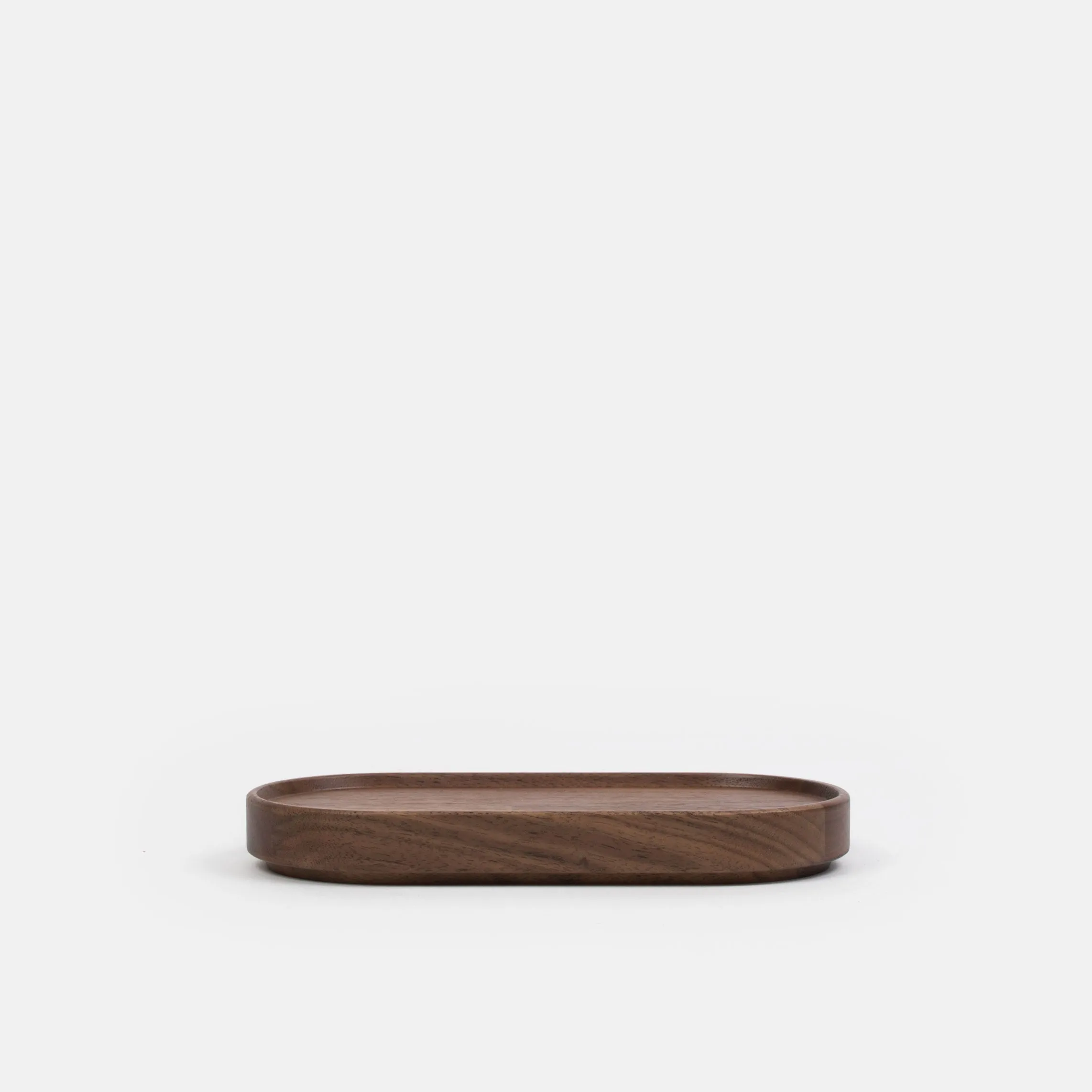 Short Oval Walnut Tray