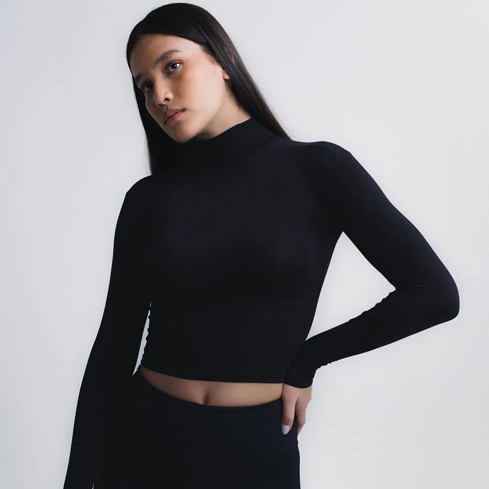 Skin Cropped Long Sleeve