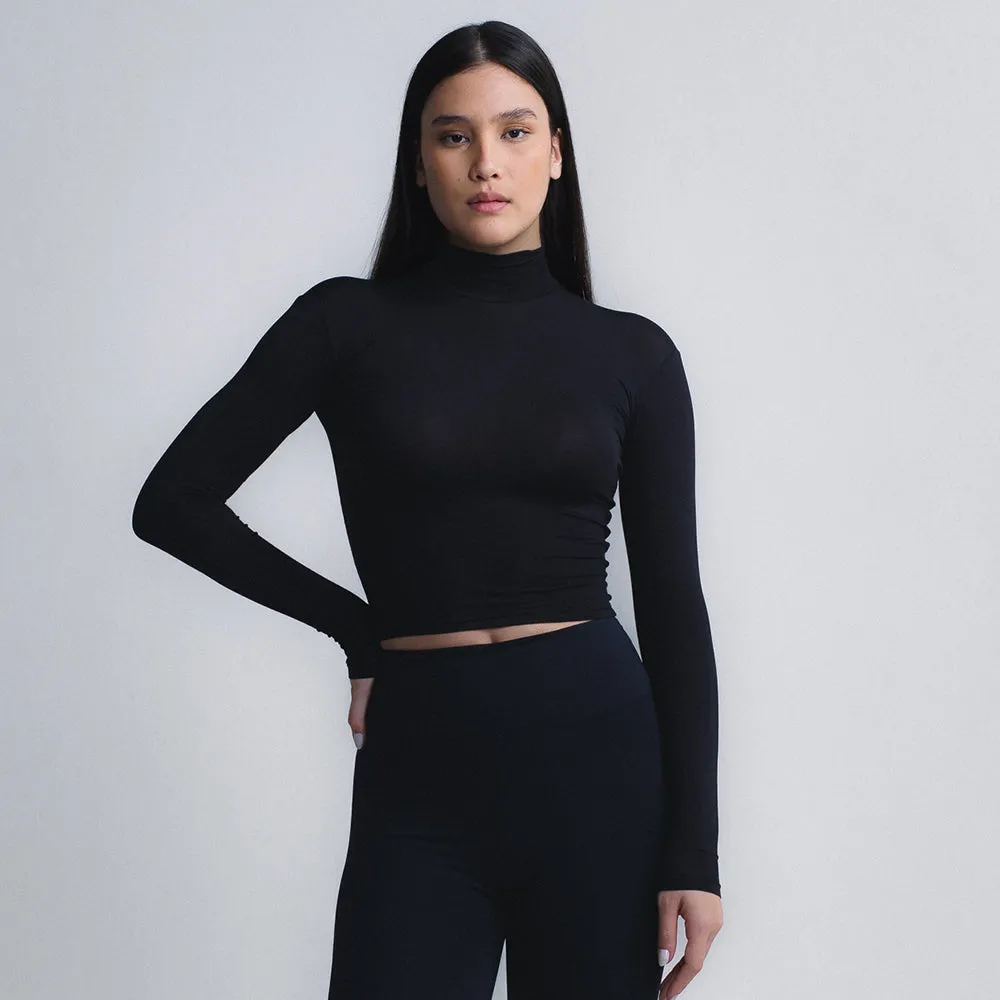 Skin Cropped Long Sleeve