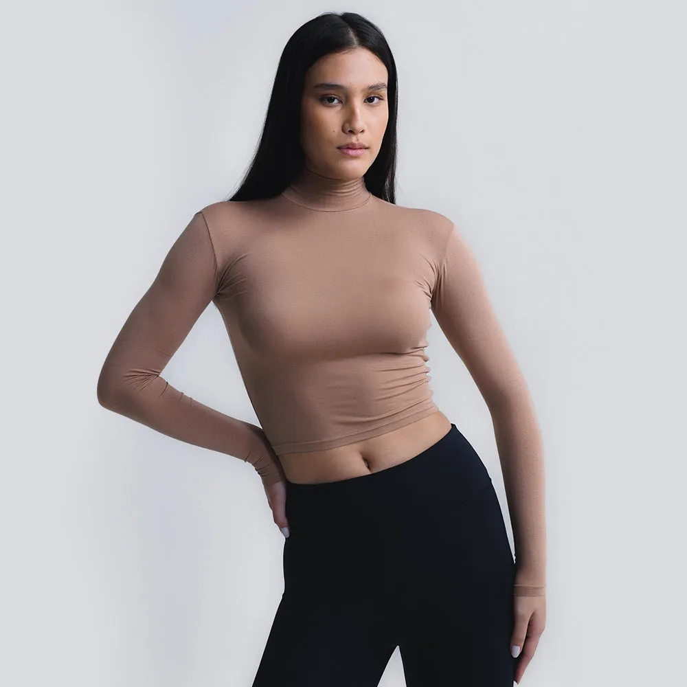 Skin Cropped Long Sleeve