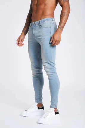 SKINNY FIT JEANS NON RIPPED - STONE WASHED