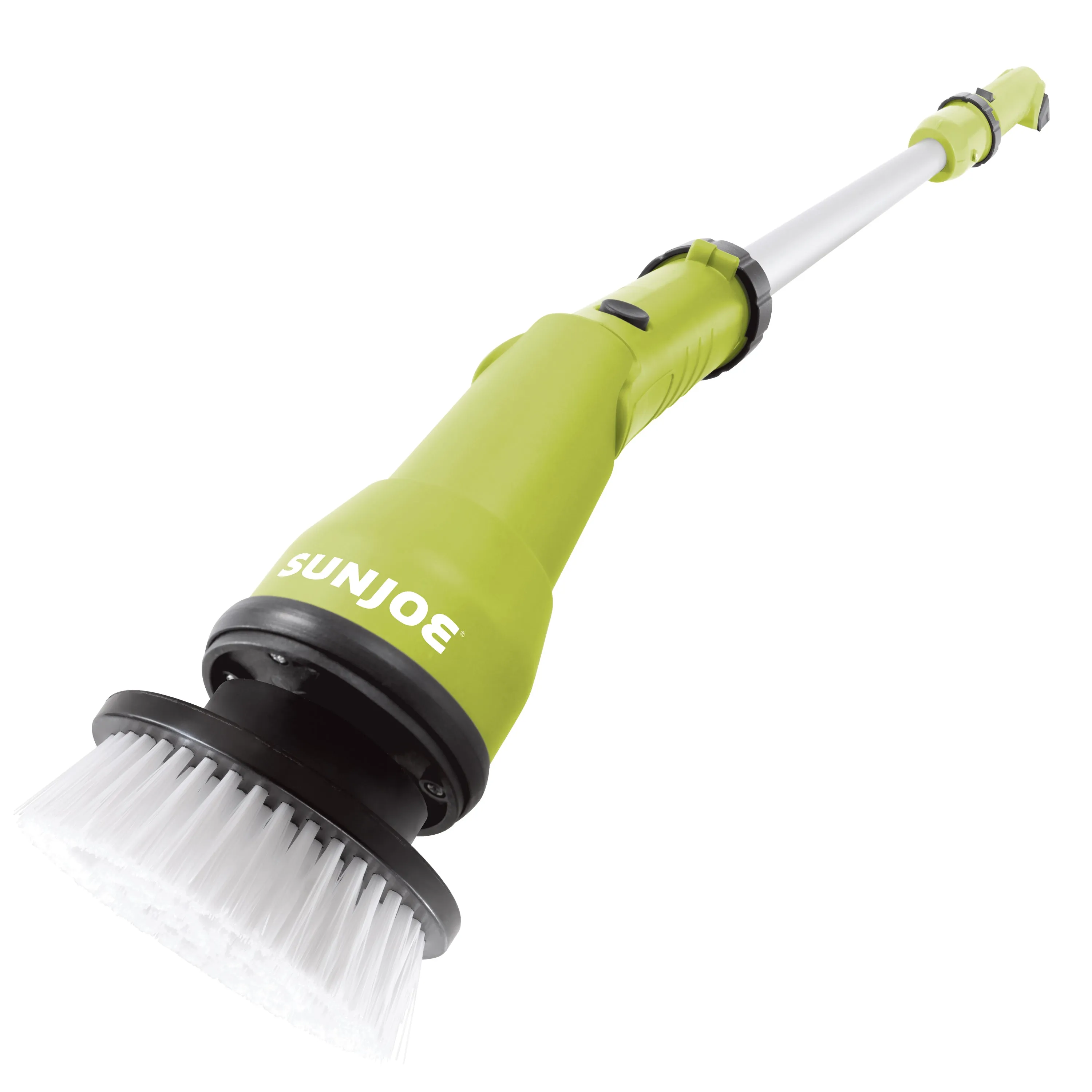 Sun Joe 24V-PWSCRB-CT 24V IONMAX Cordless Heavy-Duty Indoor/Outdoor Power Scrubber | W/ 4 Cleaning Attachments | Multi-Purpose 1000-OPM Oscillating Scrubber Head | For Grout, Tile, Bathtubs, Tire Rims and More | Tool Only