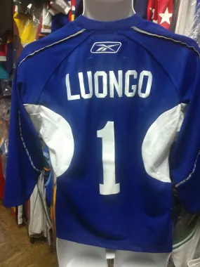 Vtg #1 ROBERTO LUONGO Vancouver Canucks NHL RBK CCM Jersey YL/14-16