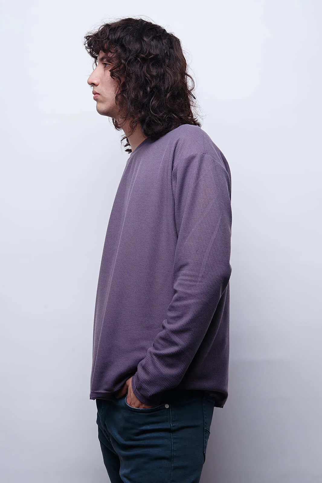 Waffer Essential Long Sleeve Tee - Uva